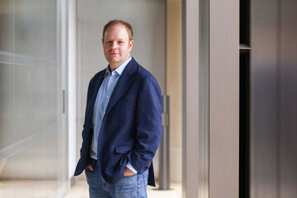 Parker Conrad, chief executive officer of Rippling, following a Bloomberg Television interview in London.