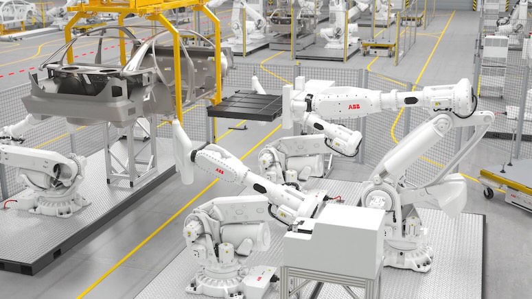 New ABB IRB-7720 modular industrial robot arm.