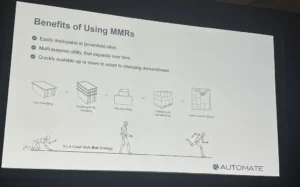 screenshot of presentation from automate show on the benefits of using mmrs.