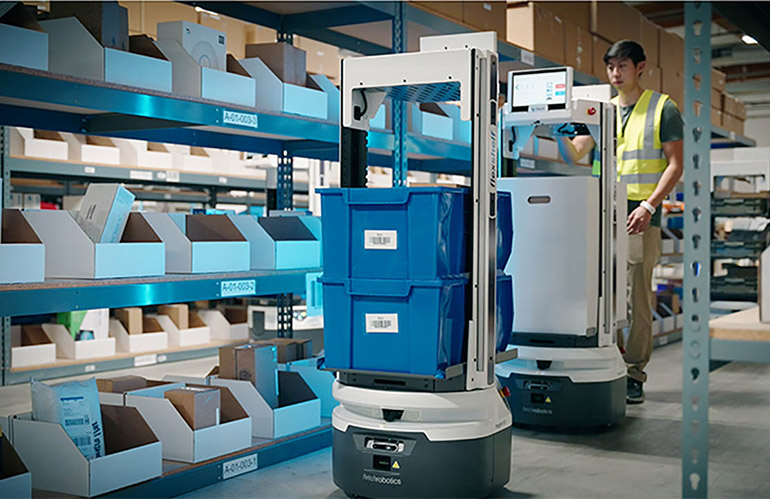 Zebra's portfolio includes Fetch mobile robots for parts fulfillment.