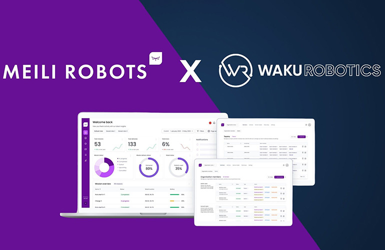 melli robots and waku robotics co-developing robot software.