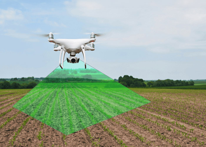 e-con Systems will show a 5MP camera for precision agriculture, such as the drone shown here.