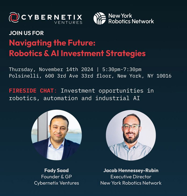 NYRN and Cybernetics Ventures will host a fireside chat.