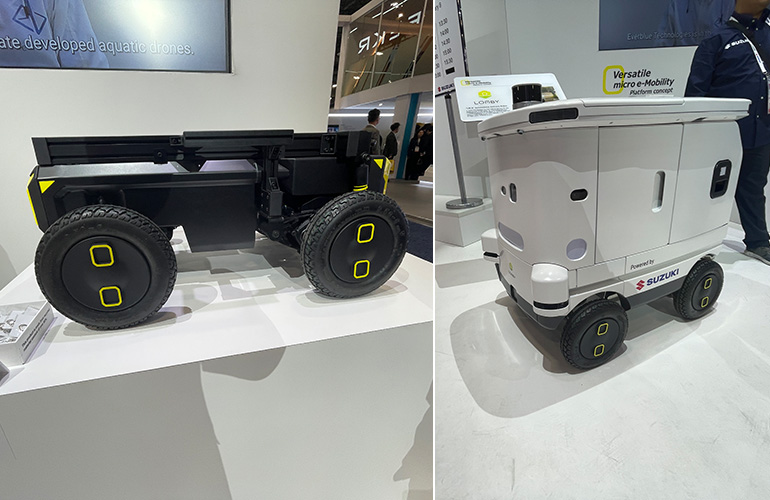 images of Suzuki e-mobility platform from CES 2025.