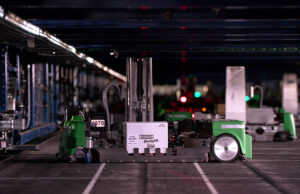 Symbotic provides robots and dense storage, shown here, for warehouse operators and major retailers. In January 2025, it said it is acquiring Walmart's robotics unit.