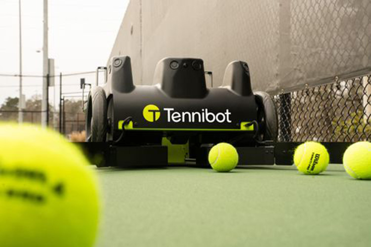 hero image of a tennibot robot.